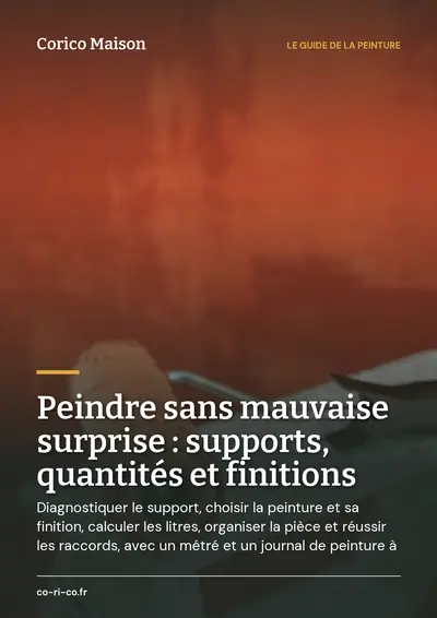Couverture de l'ebook Peindre sans mauvaise surprise : supports, quantités et finitions