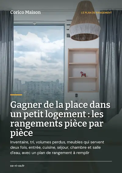 Couverture de l'ebook Gagner de la place dans un petit logement : les rangements pièce par pièce