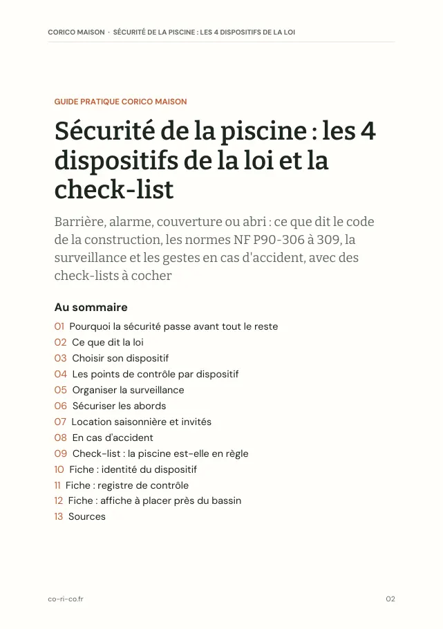 Aperçu de la page 2 de l'ebook Sécurité de la piscine : les 4 dispositifs de la loi et la check-list